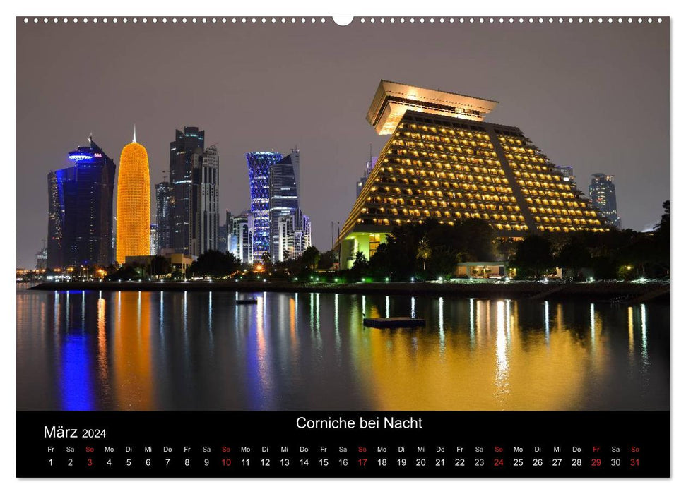 Katar - Land zwischen Tradition und Moderne (CALVENDO Premium Wandkalender 2024)