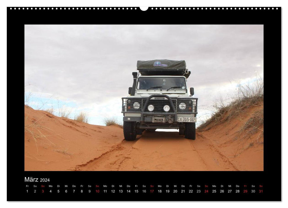 Land Rover Defender - Unterwegs in Afrika (CALVENDO Wandkalender 2024)