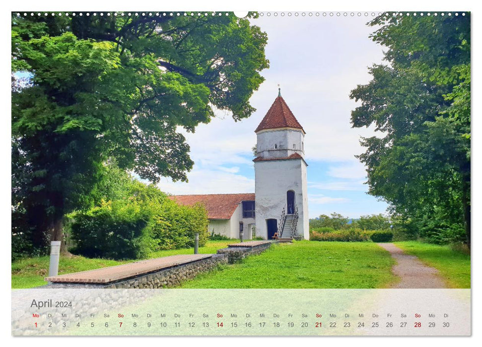 Mein Schongau - Historische Altstadt am Westufer des Lechs (CALVENDO Wandkalender 2024)