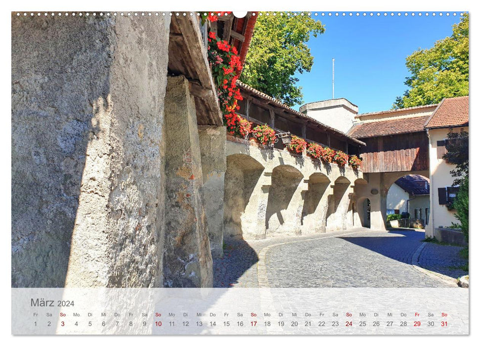 Mein Schongau - Historische Altstadt am Westufer des Lechs (CALVENDO Premium Wandkalender 2024)