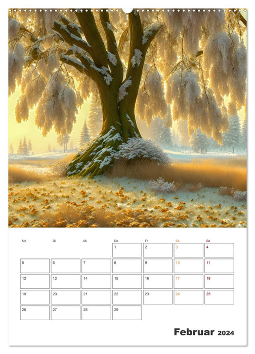 Arbres de contes de fées (Calendrier mural CALVENDO 2024) 