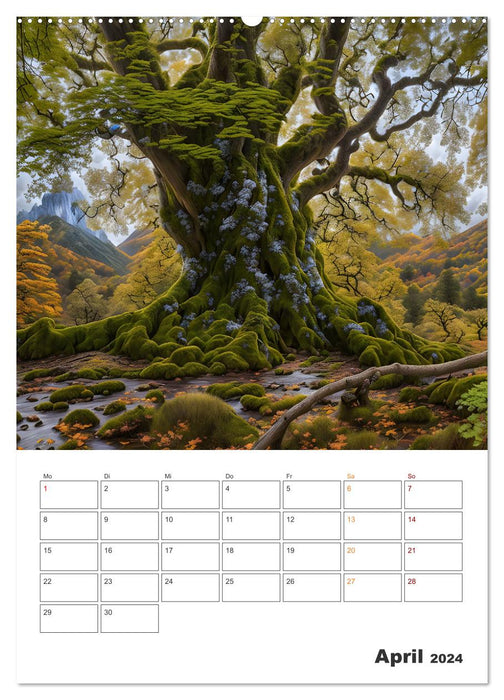 Arbres de contes de fées (Calendrier mural CALVENDO 2024) 