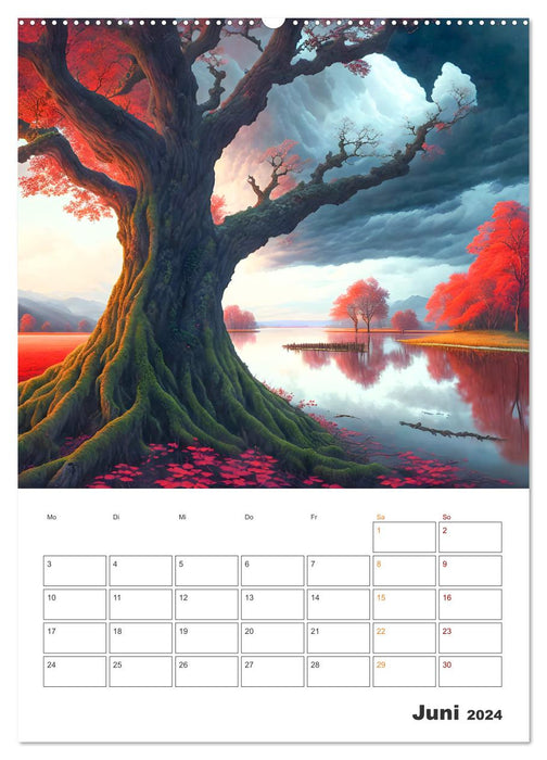 Arbres de contes de fées (Calendrier mural CALVENDO 2024) 