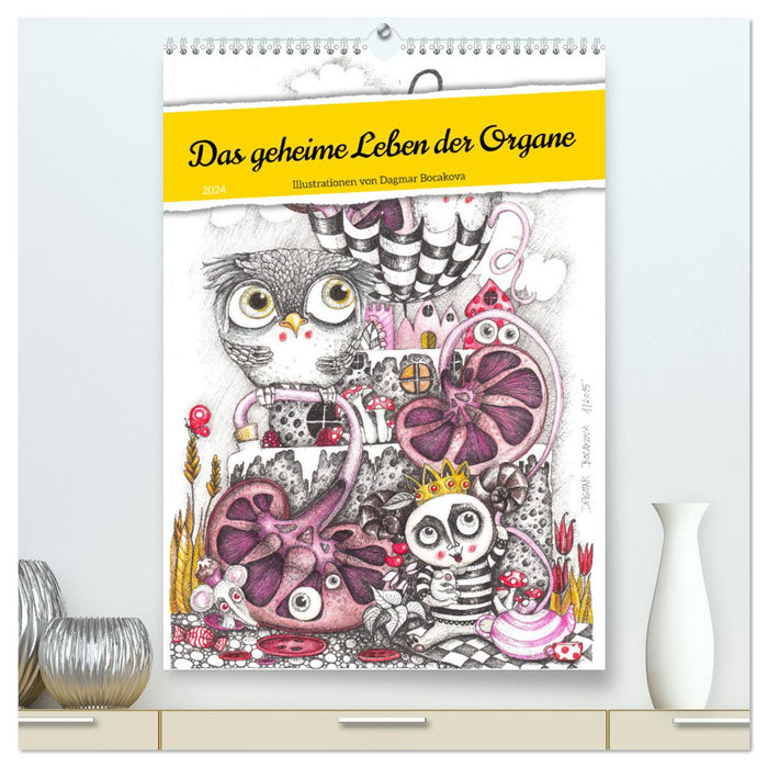 La vie secrète des organes (Calendrier mural CALVENDO Premium 2024) 