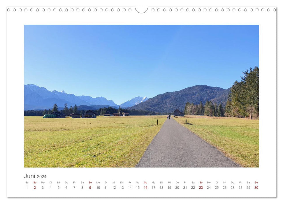 My Barmsee - Autour de la perle au pays de Werdenfelser (Calendrier mural CALVENDO 2024) 