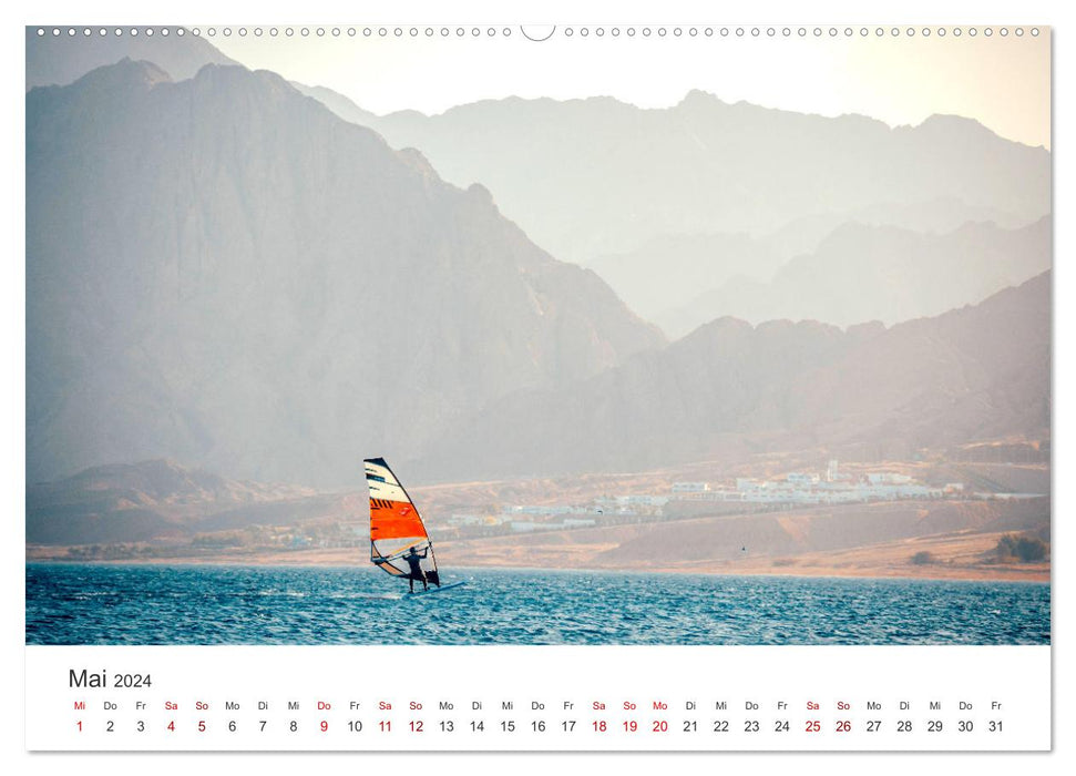 Windsurfen - Wellen und Wind (CALVENDO Premium Wandkalender 2024)