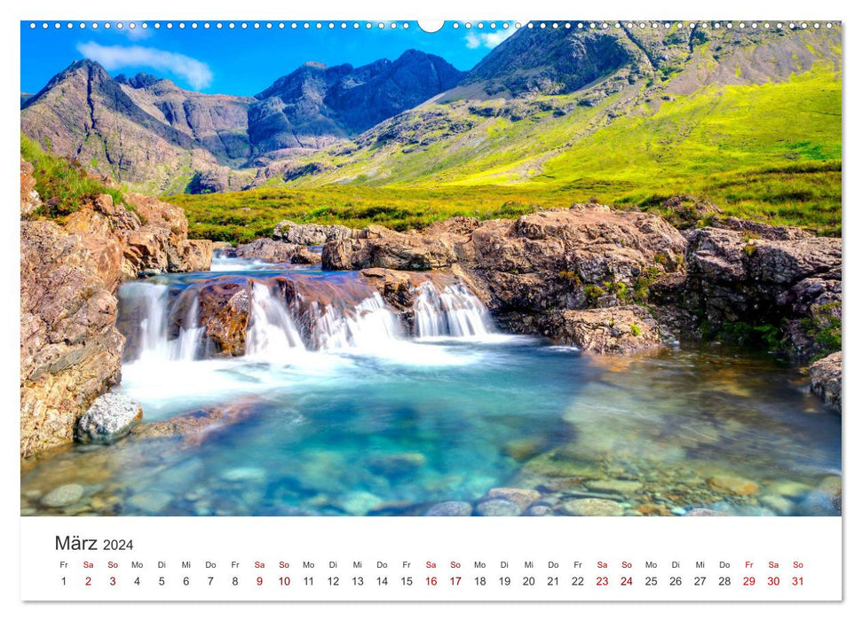 Insel Skye - Atemberaubende Naturkulisse (CALVENDO Wandkalender 2024)