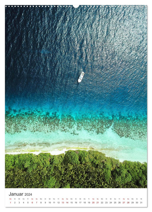 Tropisches Paradies Luftaufnahmen (CALVENDO Premium Wandkalender 2024)