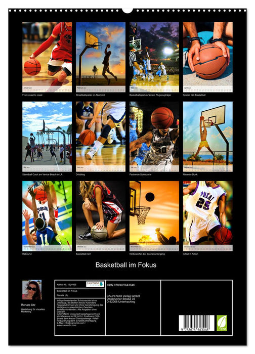Basketball in focus (CALVENDO Premium wall calendar 2024) 