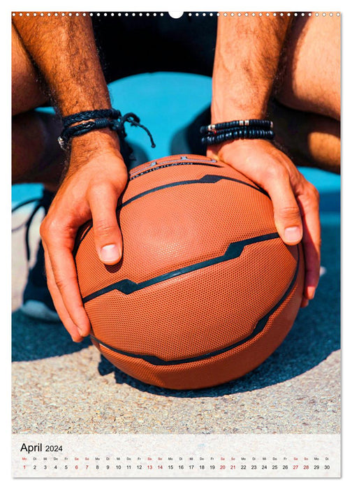 Focus sur le basket (Calendrier mural CALVENDO Premium 2024) 
