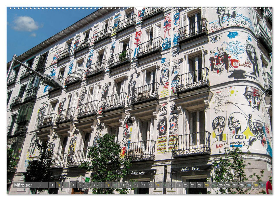 MADRID MONUMENTAL - Architecture à couper le souffle et façades artistiques (calendrier mural CALVENDO 2024) 