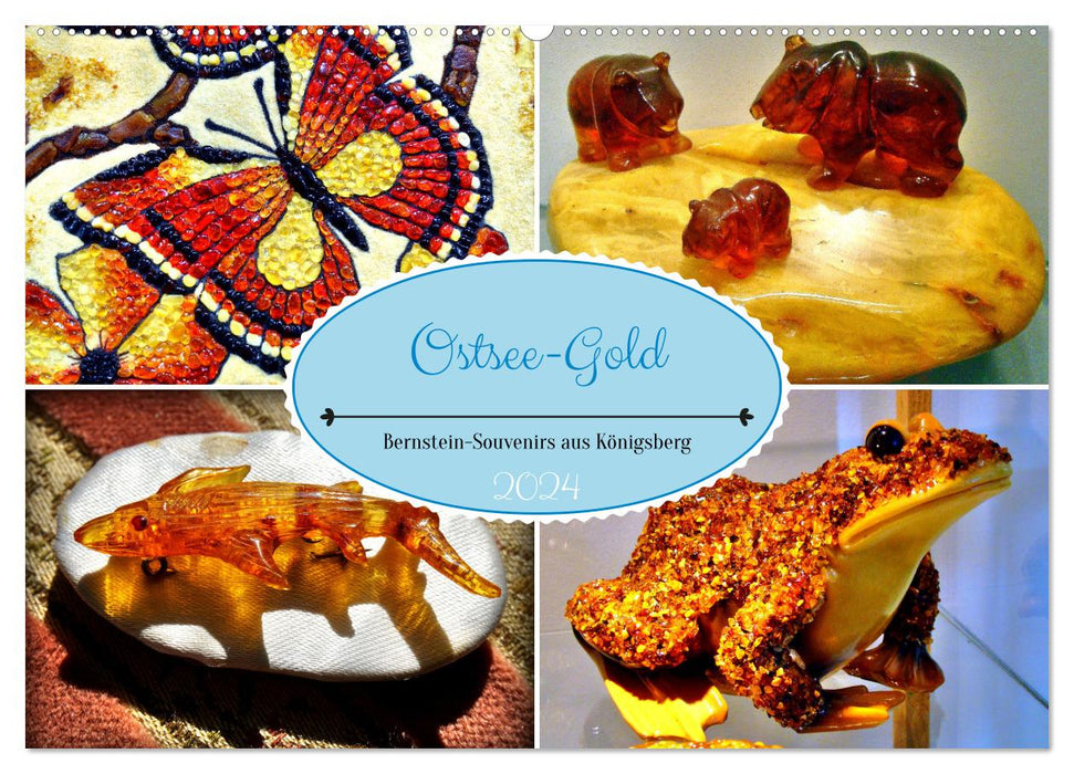 Baltic Sea Gold - Amber souvenirs from Königsberg (CALVENDO wall calendar 2024) 