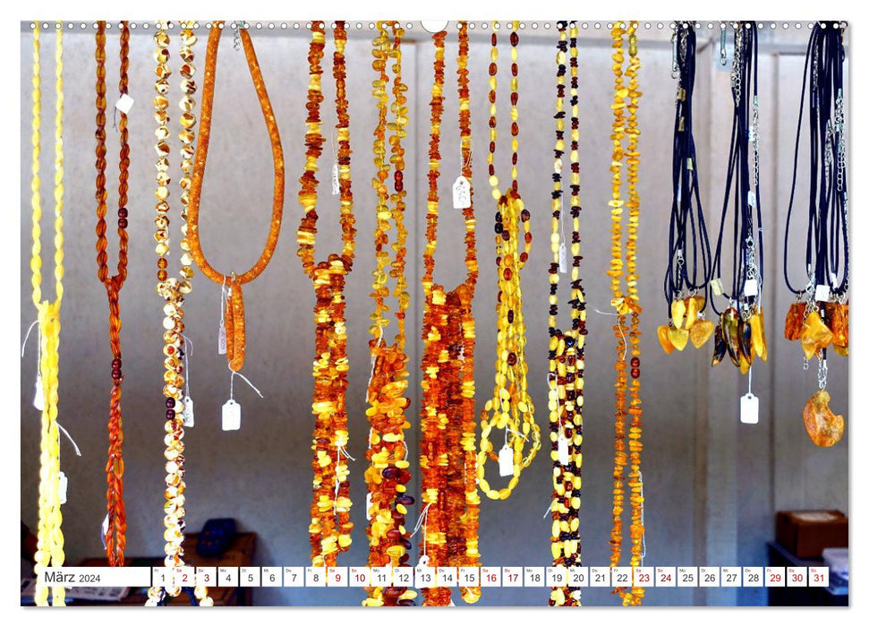 Baltic Sea Gold - Amber souvenirs from Königsberg (CALVENDO wall calendar 2024) 