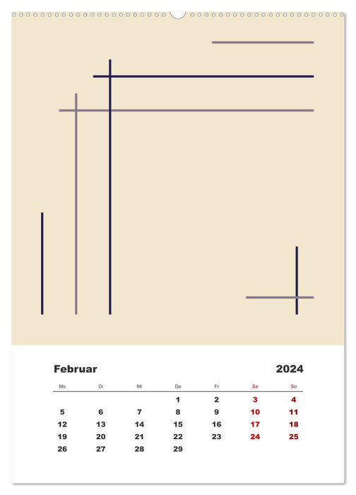 GeoArt - geometrische Formen (CALVENDO Wandkalender 2024)