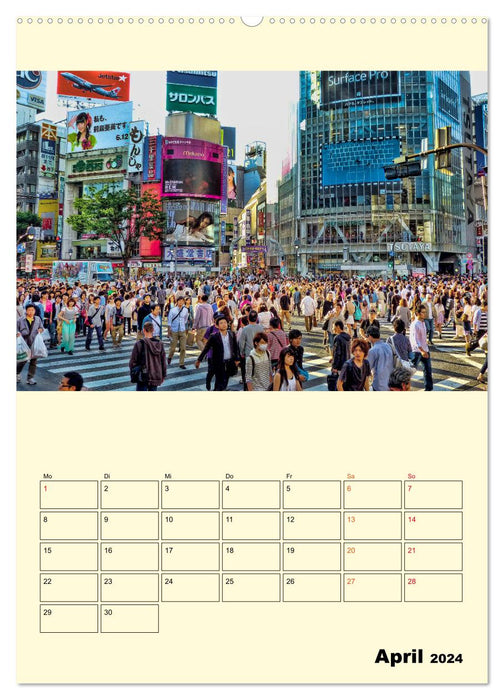 Japon - haute technologie et beaucoup de tradition (calendrier mural CALVENDO 2024) 