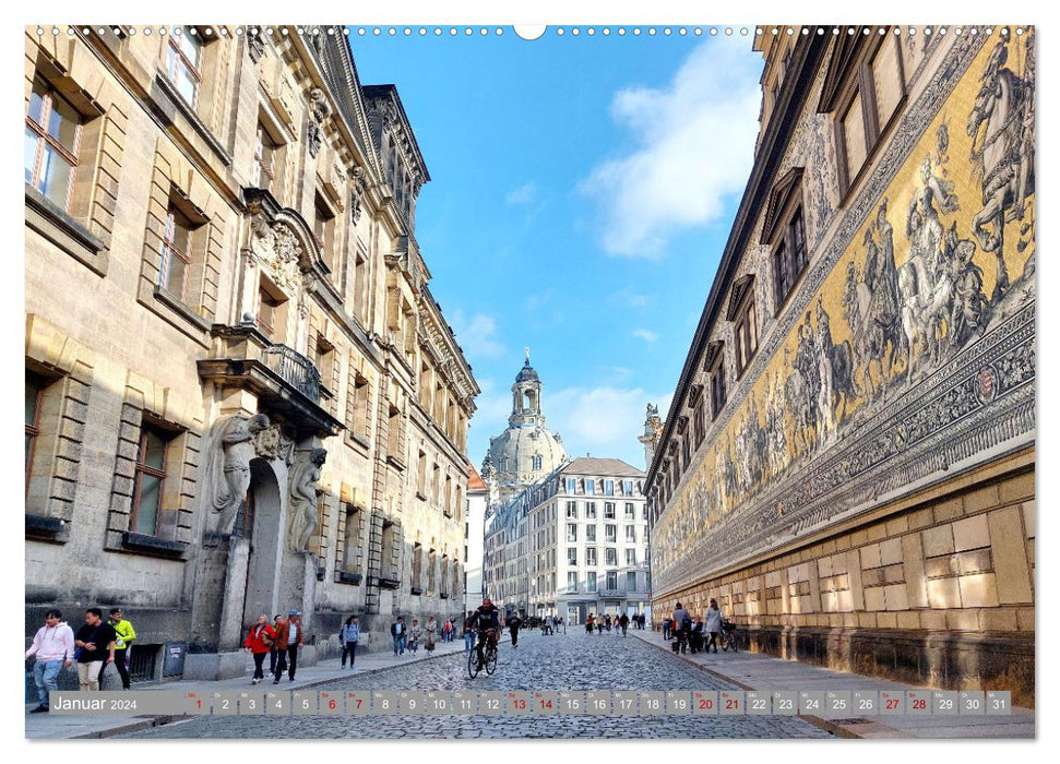 Dresden magnificent and playful (CALVENDO wall calendar 2024) 