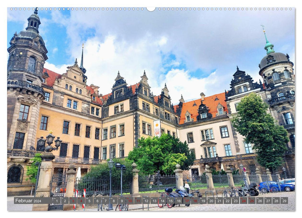 Dresden prachtvoll und verspielt (CALVENDO Wandkalender 2024)