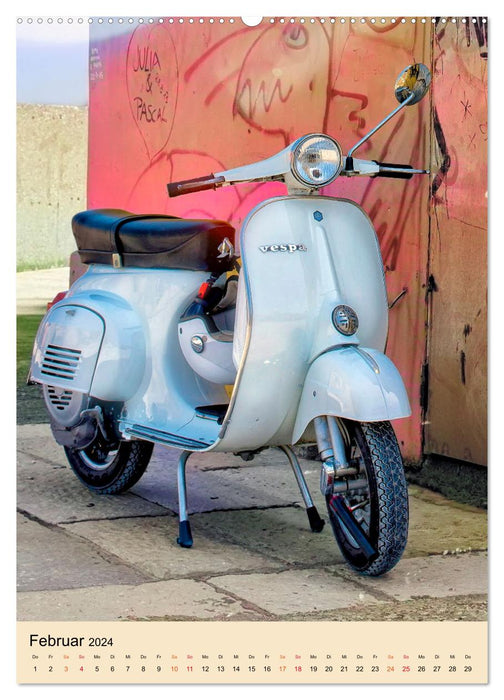 Mon scooter Vesparade (calendrier mural CALVENDO 2024) 