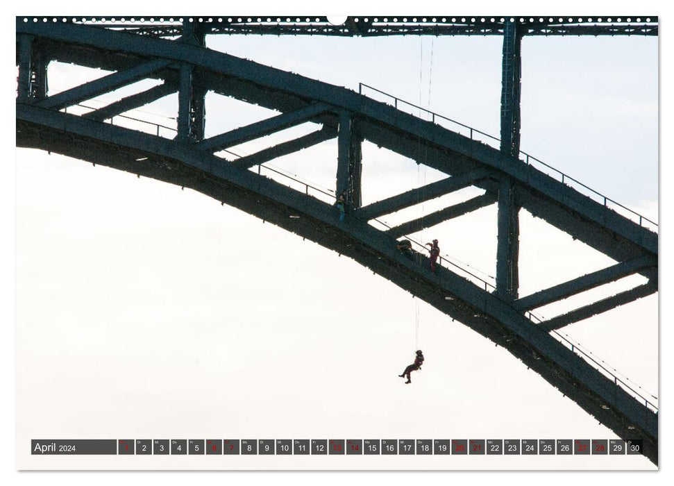 Pont de Müngsten - construction en acier exceptionnelle (Calendrier mural CALVENDO Premium 2024) 