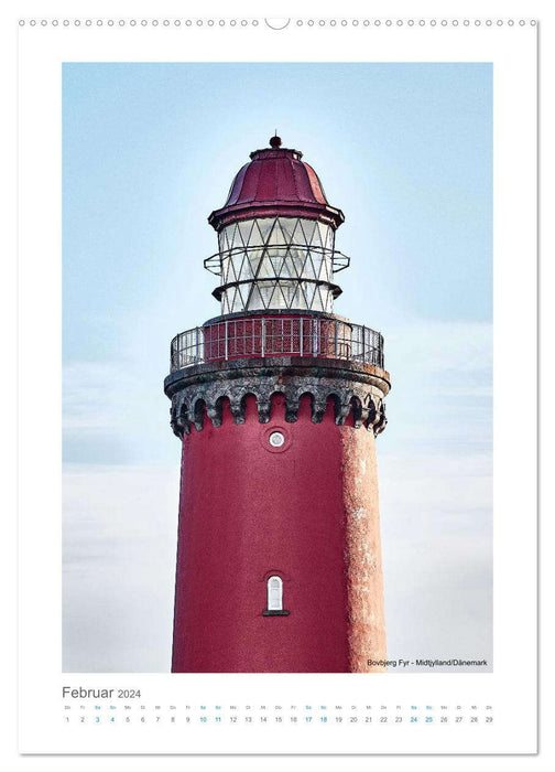 Leuchttürme an der Nordseeküste (CALVENDO Premium Wandkalender 2024)