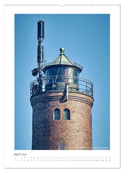 Leuchttürme an der Nordseeküste (CALVENDO Premium Wandkalender 2024)