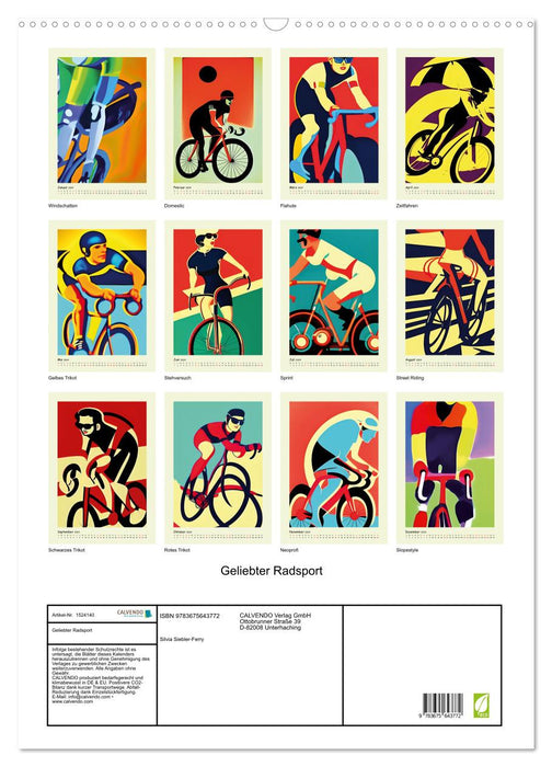 Cyclisme bien-aimé (Calendrier mural CALVENDO 2024) 