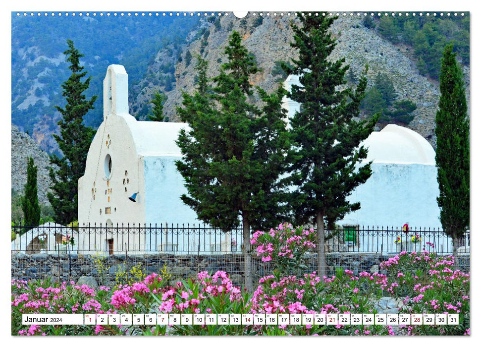 Crete - Island of Chapels (CALVENDO Premium Wall Calendar 2024) 