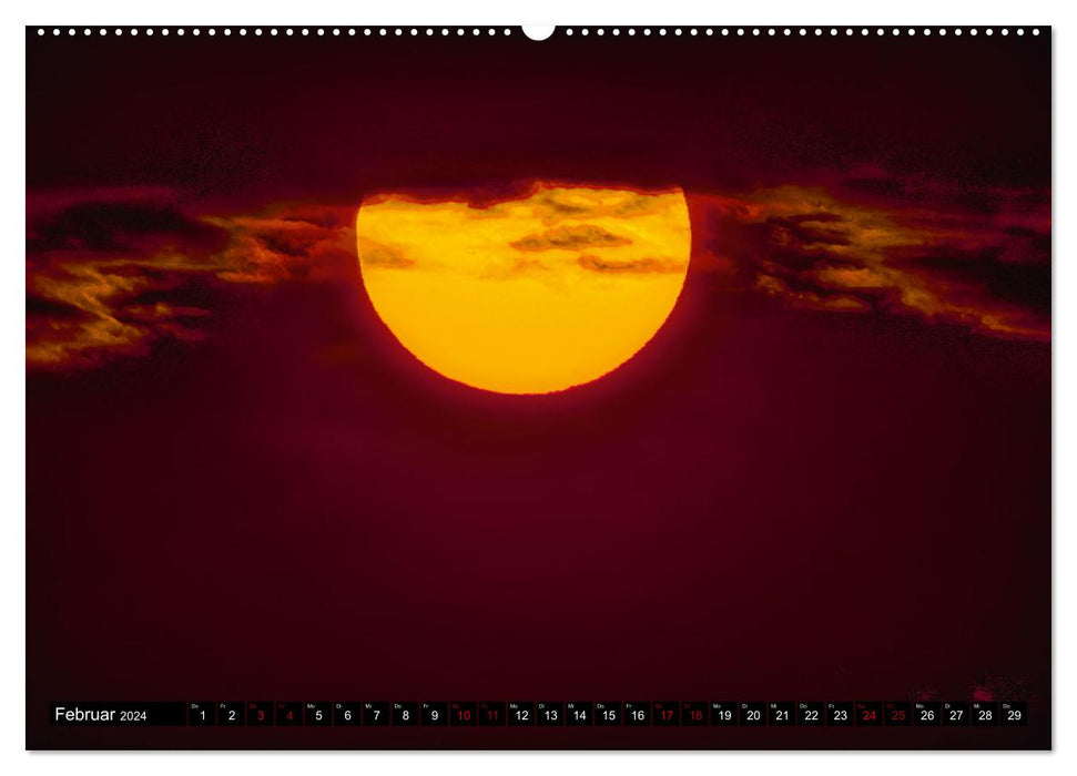 SUNDOWN EXTREME - The image of the rising and setting sun (CALVENDO Premium Wall Calendar 2024) 