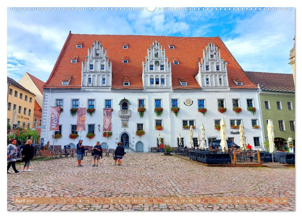 The beautiful old town of Meissen (CALVENDO Premium Wall Calendar 2024) 