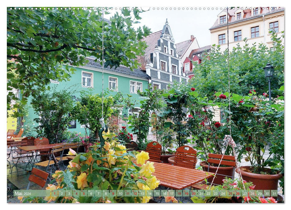 Die schöne Meißner Altstadt (CALVENDO Premium Wandkalender 2024)