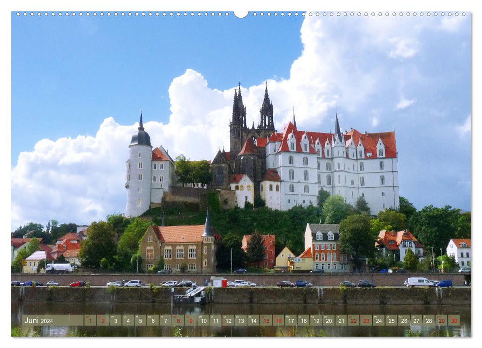 The beautiful old town of Meissen (CALVENDO Premium Wall Calendar 2024) 