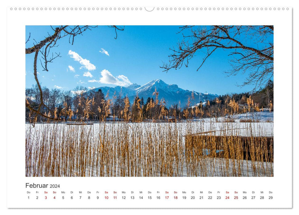 Zauberhafte Seenlandschaften um Innsbruck (CALVENDO Wandkalender 2024)