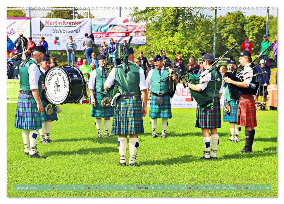 Traufgames Highlandgames in Albstadt - Pfeffingen (CALVENDO Wandkalender 2024)