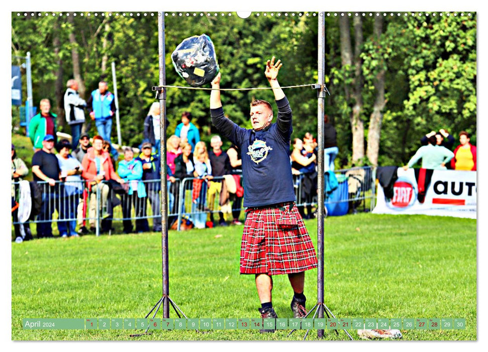 Traufgames Jeux des Highlands à Albstadt - Pfeffingen (Calendrier mural CALVENDO 2024) 