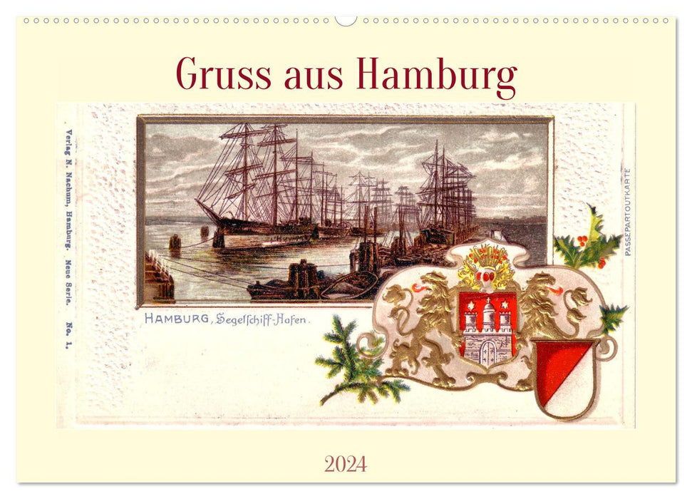 Gruss aus Hamburg (CALVENDO Wandkalender 2024)