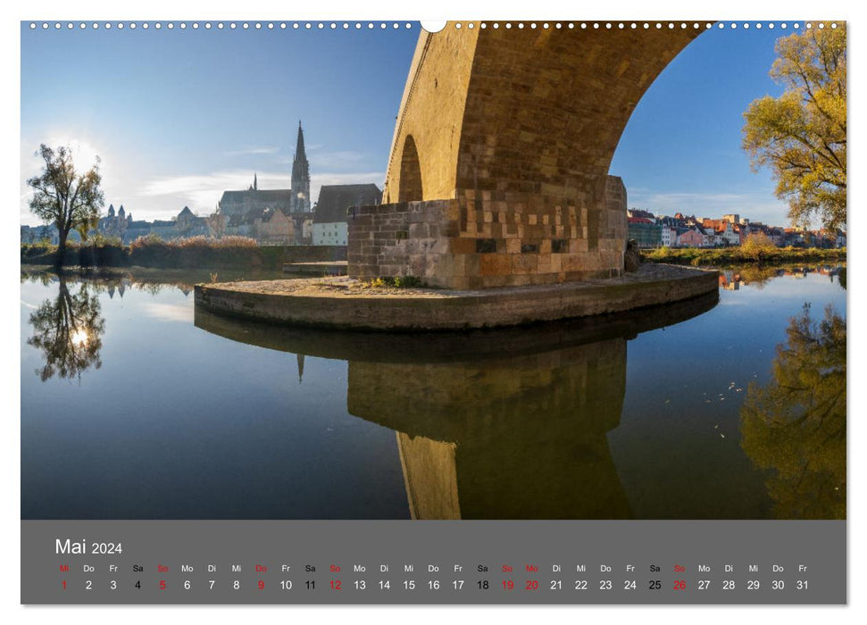 Regensburg - Stadtansichten (CALVENDO Premium Wandkalender 2024)
