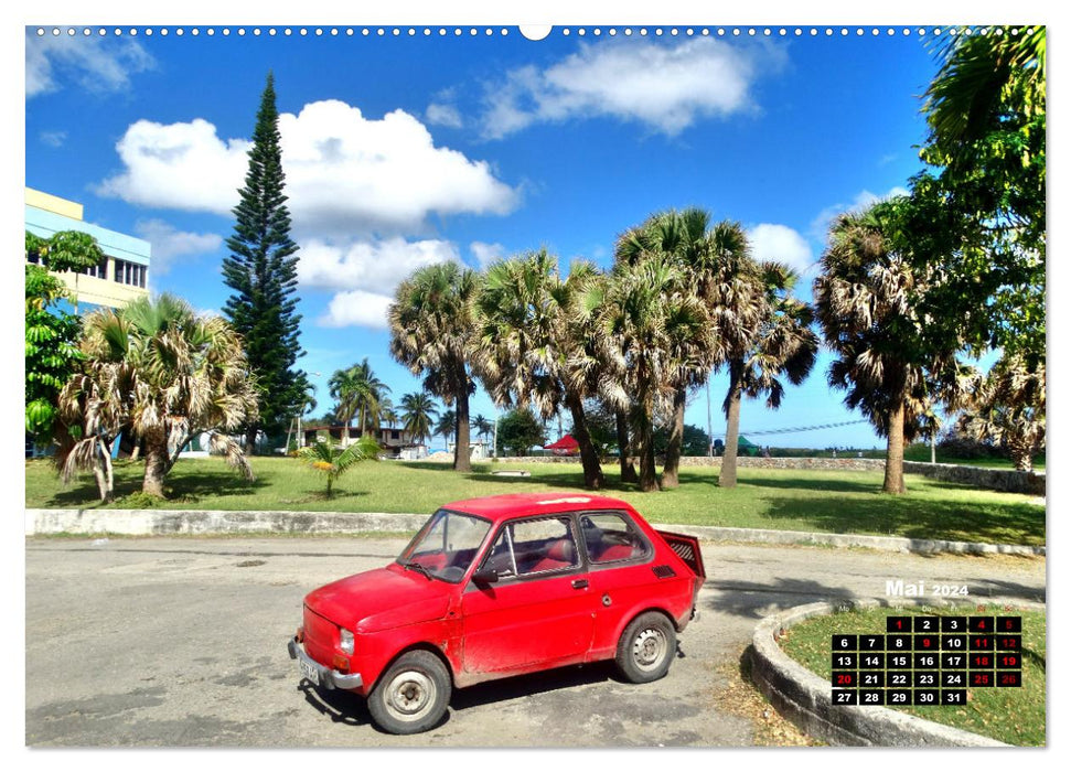 Auto-Zwerge - Europäische Kleinstwagen auf Kuba (CALVENDO Wandkalender 2024)