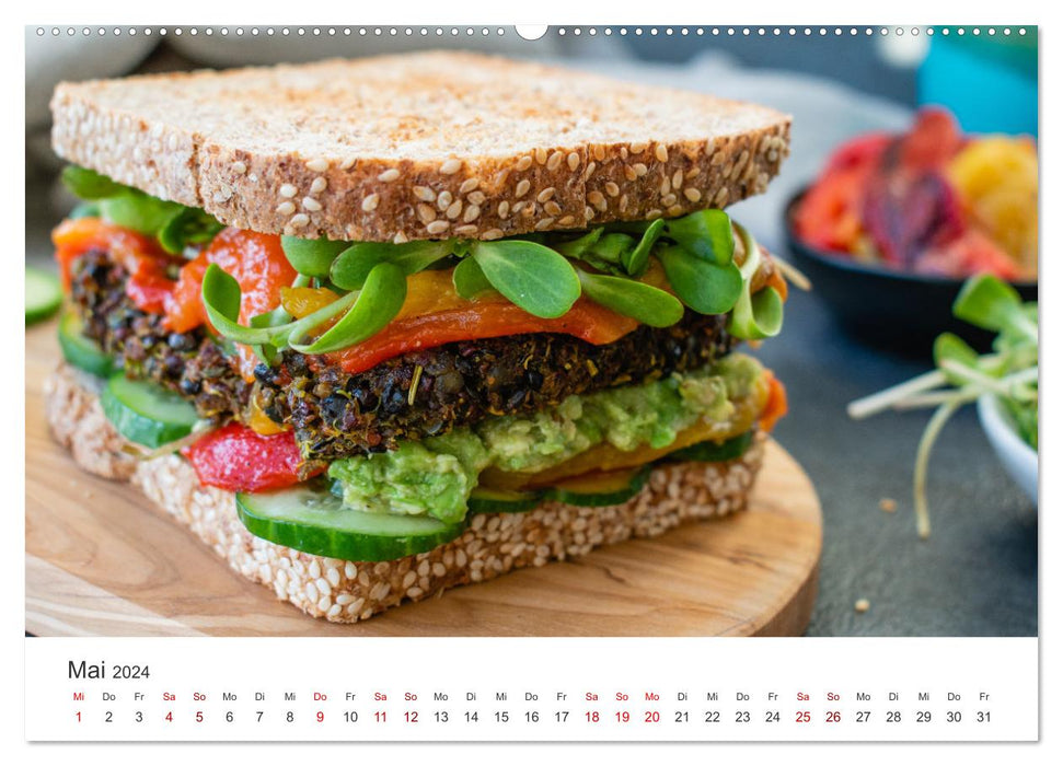 Vegan - Mmmh lecker! (CALVENDO Premium Wandkalender 2024)