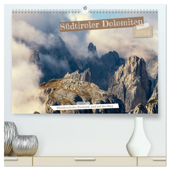 Südtiroler Dolomiten (CALVENDO Premium Wandkalender 2024)