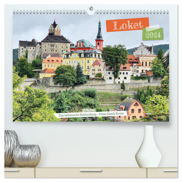 Loket - Das böhmische Rothenburg (CALVENDO Premium Wandkalender 2024)