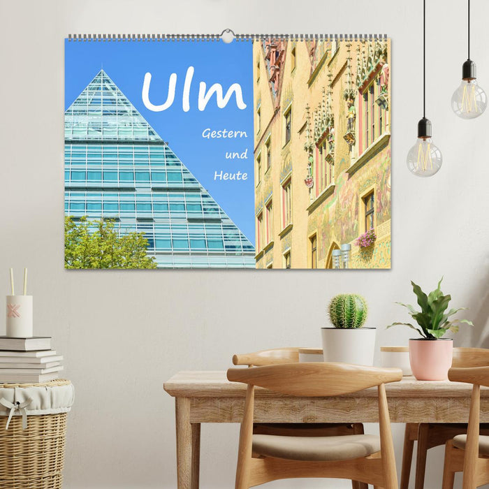 Ulm hier et aujourd'hui (calendrier mural CALVENDO 2024) 