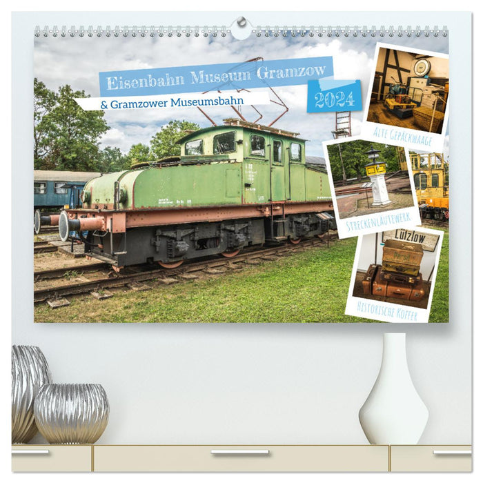 Eisenbahn Museum Gramzow (CALVENDO Premium Wandkalender 2024)