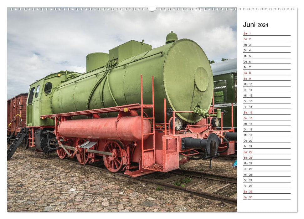 Eisenbahn Museum Gramzow (CALVENDO Premium Wandkalender 2024)