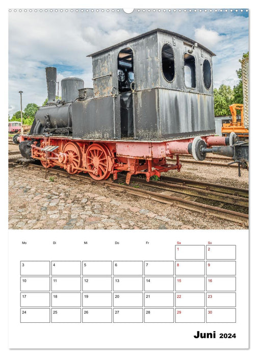 Klein- und Privatbahn Museum Gramzow (CALVENDO Premium Wandkalender 2024)