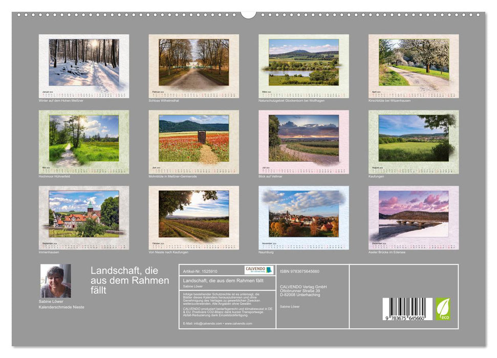 Landschaft, die aus dem Rahmen fällt (CALVENDO Premium Wandkalender 2024)
