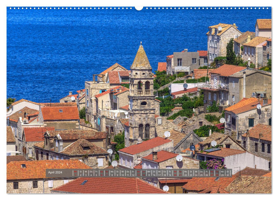 Vis Croatie – Île romantique de l'Adriatique (Calendrier mural CALVENDO 2024) 