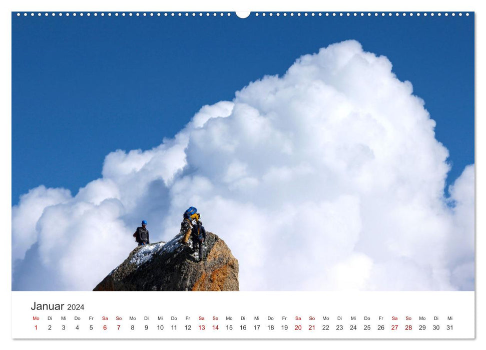 Klettern - Immer weiter hoch hinauf (CALVENDO Premium Wandkalender 2024)