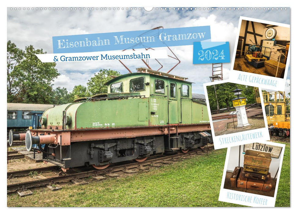 Musée ferroviaire de Gramzow (calendrier mural CALVENDO 2024) 