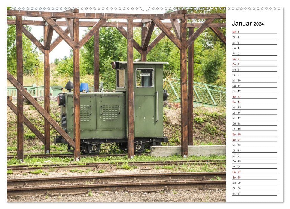 Eisenbahn Museum Gramzow (CALVENDO Wandkalender 2024)