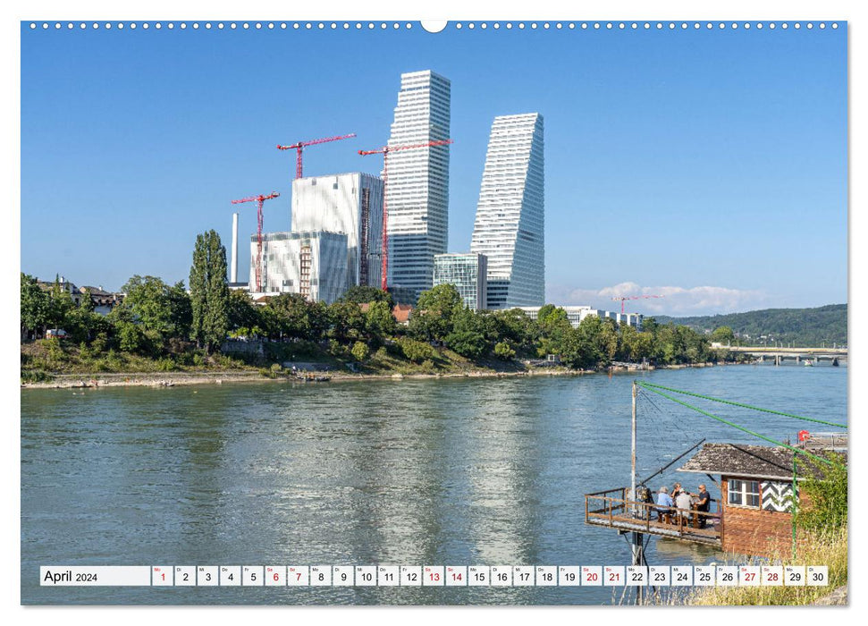 Suisse - Bâle (Calvendo Premium Wall Calendar 2024) 